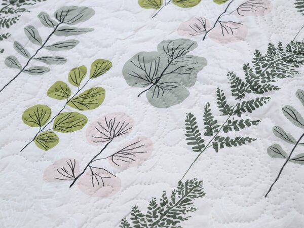 Pregrinjalo za posteljo SCANDI NATURE, zeleno Dimenzije: 170 x 210 cm