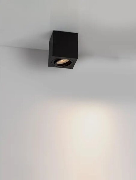 Stropna svetilka RENDE ČRNA barva GU10 1x10 W IP20 220-240 V NL9175514