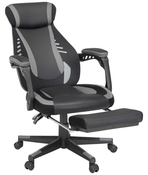 Mömax Gaming Stol Clio -Exklusiv-, Siva, Črna