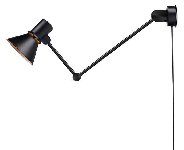 AnglepoiseAnglepoise - Type 80™ W3 Stenska Svetilka w/Kabel Mat Črna Anglepoise