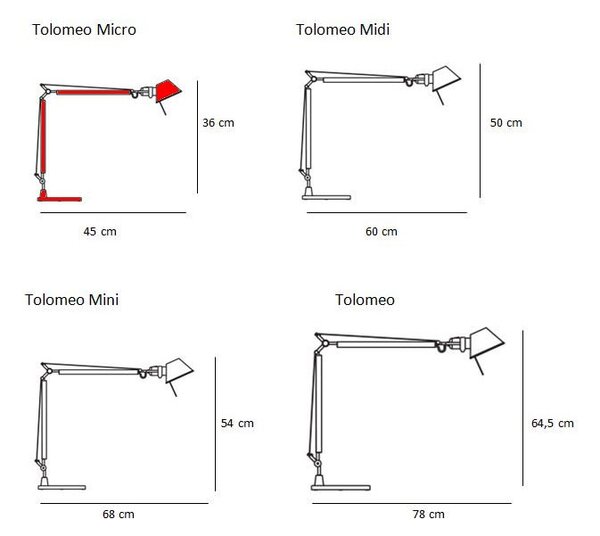 ArtemideArtemide - Tolomeo Micro Namizna Svetilka Polirana Aluminij Artemide