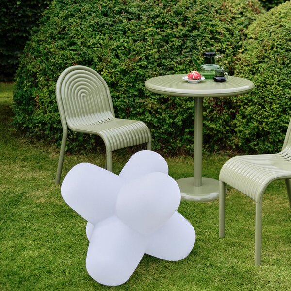 Tom Dixon LED baterijska namizna svetilka JACK, bela, 58 x cm, IP65, zatemnjen, Bela, Dnevna soba / jedilnica, Plastika, Dizajn