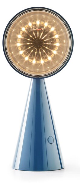 Tom Dixon LED baterijska namizna svetilka POSE, svetlo modra Višina 25 cm IP20, zatemnjen, Modra, Dnevna soba / jedilnica, Plastika, Dizajn