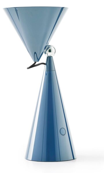 Tom Dixon LED baterijska namizna svetilka POSE, svetlo modra Višina 25 cm IP20, zatemnjen, Modra, Dnevna soba / jedilnica, Plastika, Dizajn