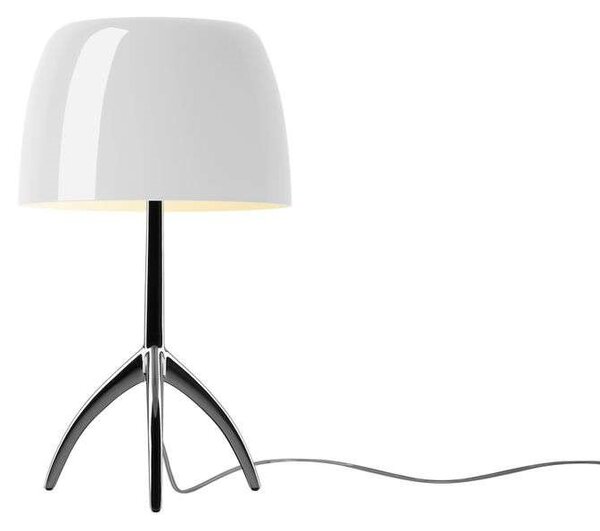 FoscariniFoscarini - Lumiere Piccola Namizna Svetilka E14 Črna Krom/Bela Foscarini