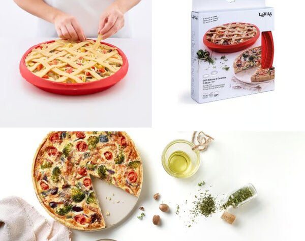 Pekač za peko pite s keramičnim podstavkom 28cm