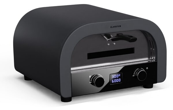Klarstein FornoVetro, peč za pizzo, dvojni grelni elementi, 2200 W, 550 °C, Cool Touch, notranja in zunanja