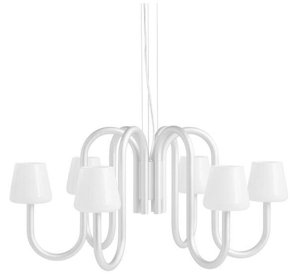 HAYHAY - Apollo 745 Chandelier Alu/White Opal HAY