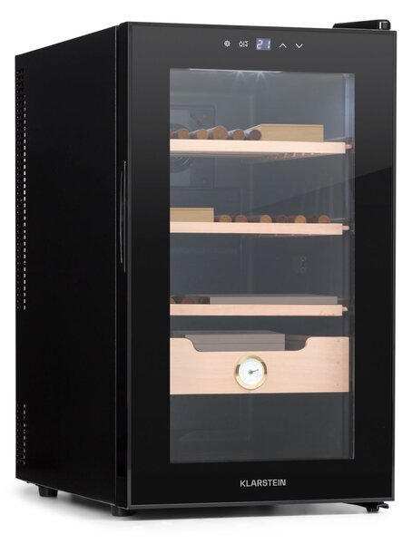Klarstein El Presidente 48, Humidor za cigare, 48L, 3 predali, 1 predal iz cedrovega lesa