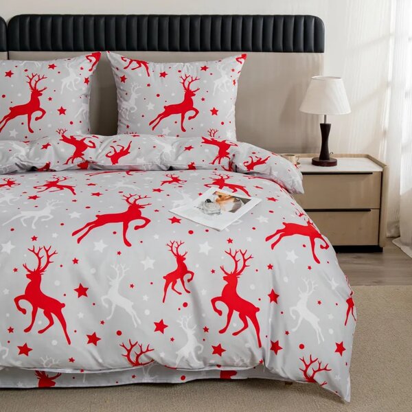 Posteljnina iz mikrovlaken SNOWDEER svetlo siva Dimenzije posteljnine: 70 x 80 cm | 140 x 200 cm