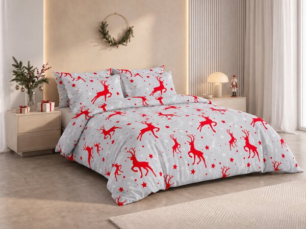 Posteljnina iz mikrovlaken SNOWDEER svetlo siva Dimenzije posteljnine: 70 x 80 cm | 140 x 200 cm