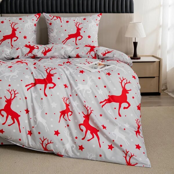 Posteljnina iz mikrovlaken SNOWDEER svetlo siva Dimenzije posteljnine: 70 x 80 cm | 140 x 200 cm
