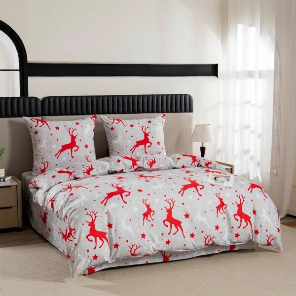 Posteljnina iz mikrovlaken SNOWDEER svetlo siva Dimenzije posteljnine: 70 x 80 cm | 140 x 200 cm