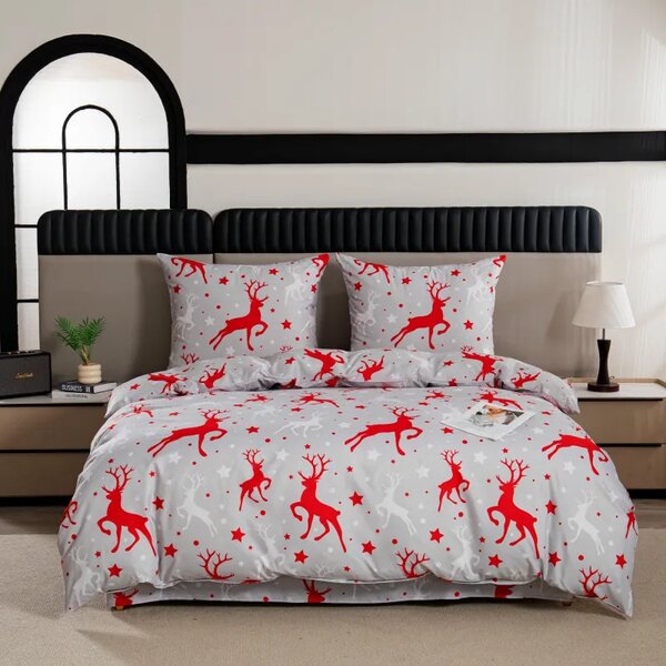 Posteljnina iz mikrovlaken SNOWDEER svetlo siva Dimenzije posteljnine: 70 x 80 cm | 140 x 200 cm