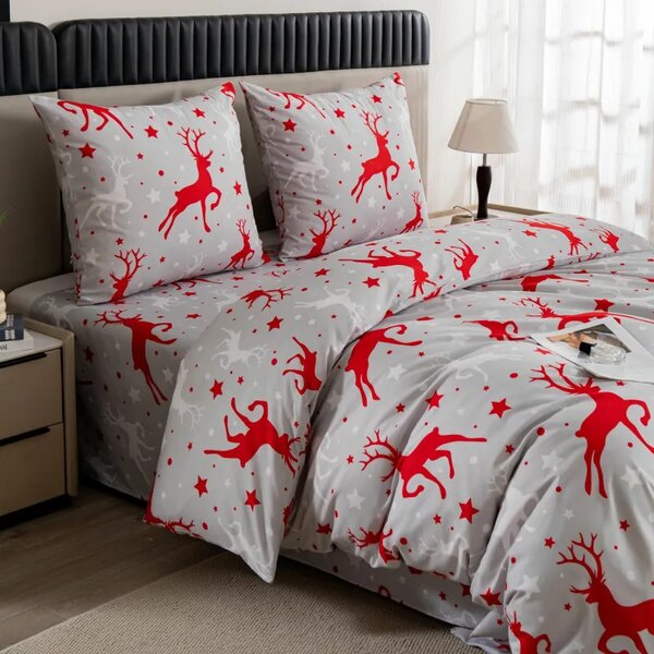 Posteljnina iz mikrovlaken SNOWDEER svetlo siva Dimenzije posteljnine: 70 x 80 cm | 140 x 200 cm