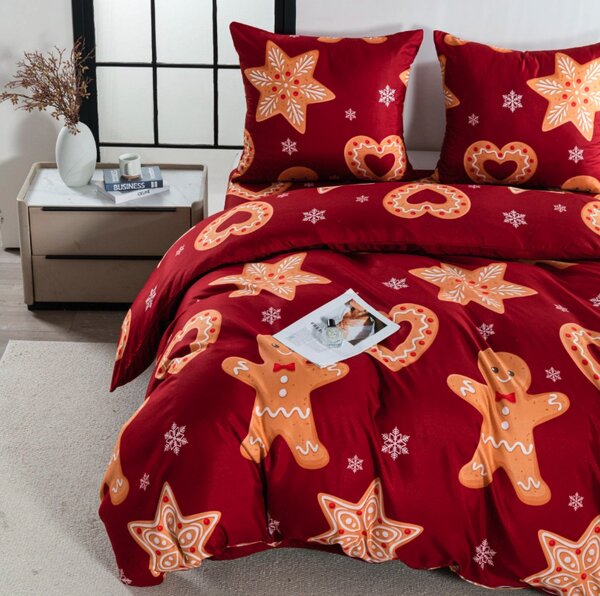 Posteljnina iz mikrovlaken GINGERSTAR rdeča Dimenzije posteljnine: 70 x 80 cm | 140 x 200 cm