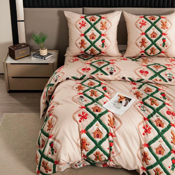 Posteljnina iz mikrovlaken GINGERHOLLY kremna Dimenzije posteljnine: 70 x 80 cm | 140 x 200 cm