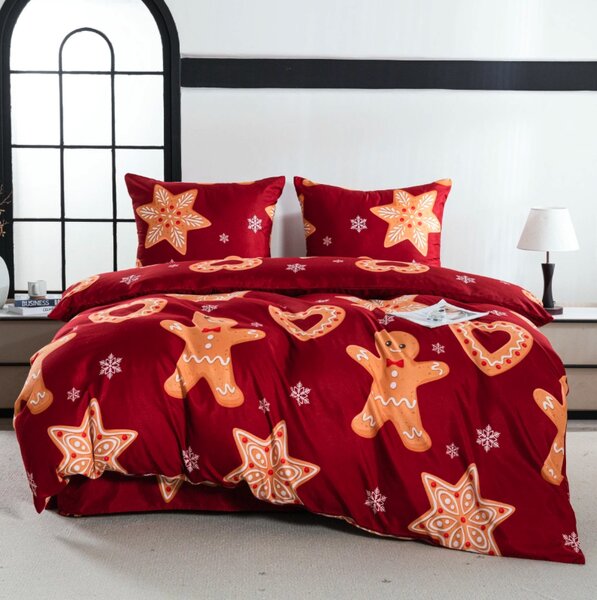 Posteljnina iz mikrovlaken GINGERSTAR rdeča Dimenzije posteljnine: 70 x 80 cm | 140 x 200 cm