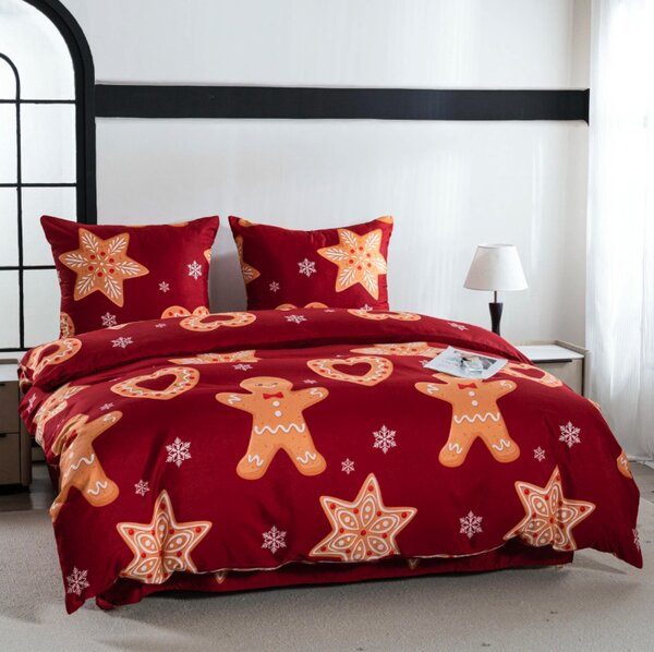 Posteljnina iz mikrovlaken GINGERSTAR rdeča Dimenzije posteljnine: 70 x 80 cm | 140 x 200 cm