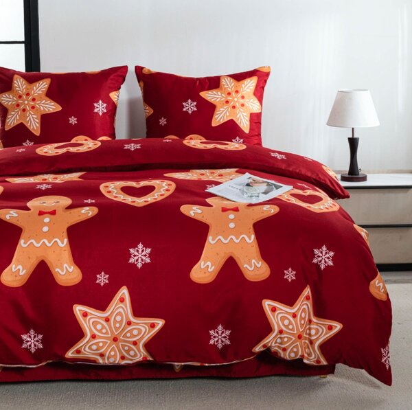 Posteljnina iz mikrovlaken GINGERSTAR rdeča Dimenzije posteljnine: 70 x 80 cm | 140 x 200 cm