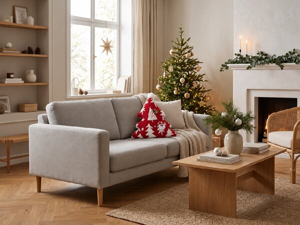 Dekorativna blazina SANTA TREE 45 cm, rdeča