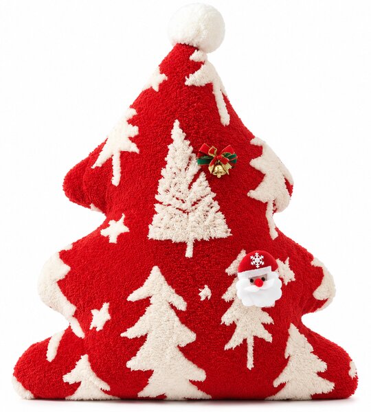 Dekorativna blazina SANTA TREE 45 cm, rdeča