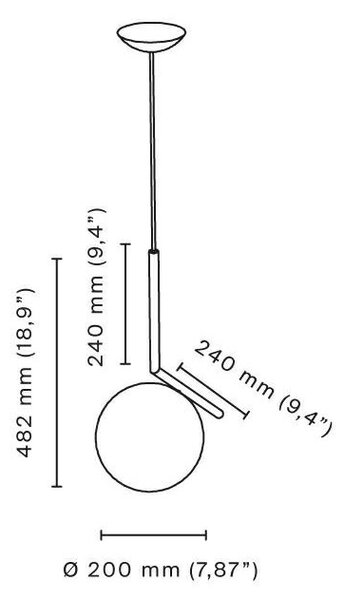 FlosFlos - IC S1 Obesek Svetilka Krom Flos