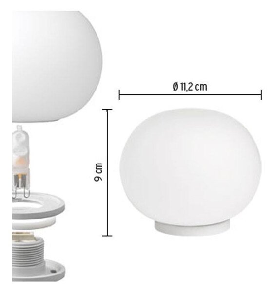 FlosFlos - GloBall Mini T Namizna Svetilka brez Dimmer White Flos