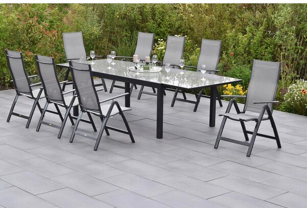 Gardenson Vrtni Set Carrara, 9-Delni, Aluminij