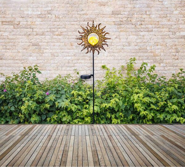 Globo Solarna Svetilka Sunflower, S Sijalko