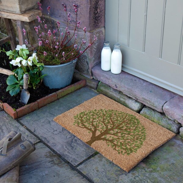 Predpražnik iz kokosovih vlaken 40x60 cm Tree of Life – Artsy Doormats