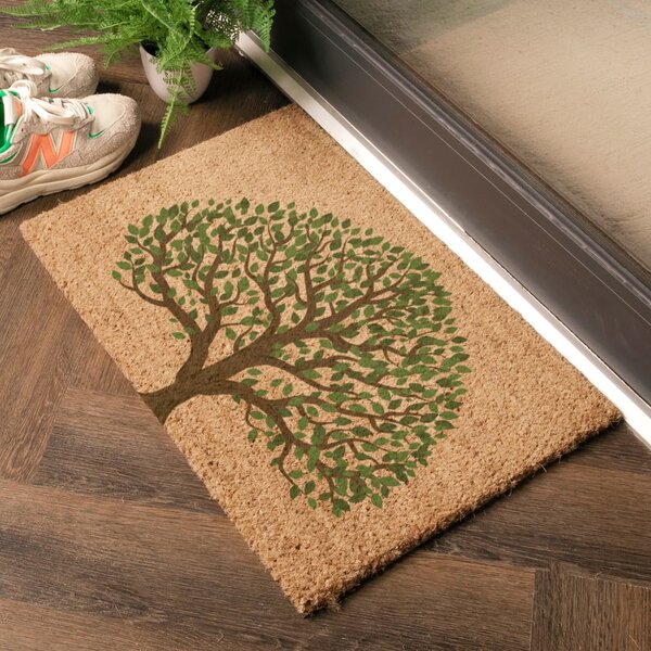 Predpražnik iz kokosovih vlaken 40x60 cm Tree of Life – Artsy Doormats