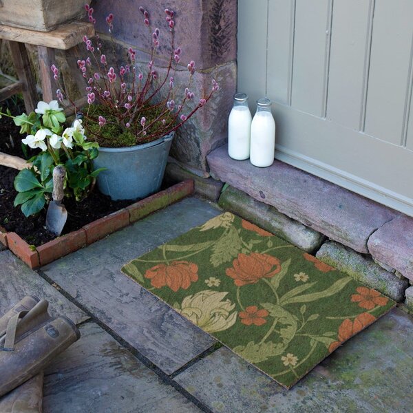 Predpražnik iz kokosovih vlaken 60x90 cm William Morris Rose – Artsy Doormats