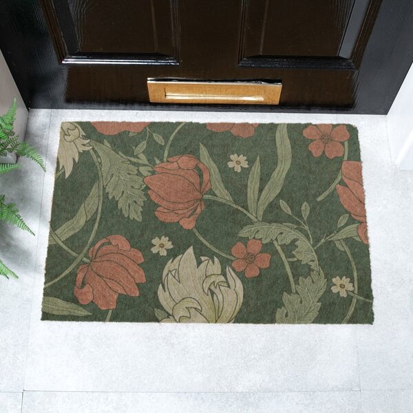 Predpražnik iz kokosovih vlaken 60x90 cm William Morris Rose – Artsy Doormats