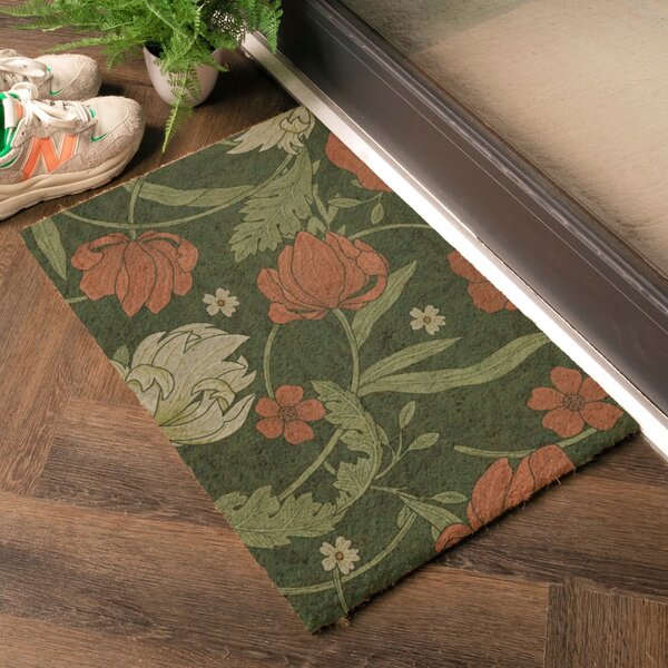 Predpražnik iz kokosovih vlaken 60x90 cm William Morris Rose – Artsy Doormats