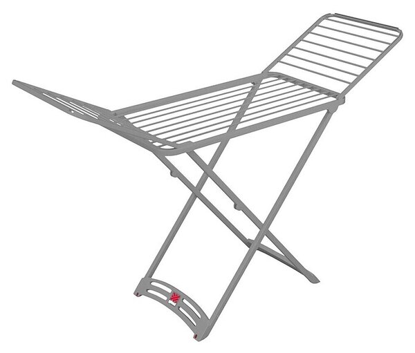 Zložljivo stojalo za sušenje perila (Dolžina vrvi za perilo: 20 m, Do x Š x V: 182 x 55 x 88 cm, Siva)