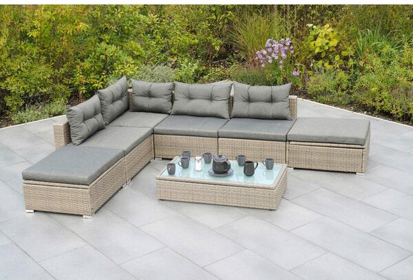Gardenson Lounge Garnitura Vilemanzano, Sestavljivo, Blazine
