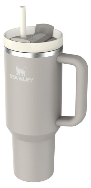 Svetlo siva termovka s slamico iz nerjavečega jekla 1,18 l Quencher H2.0 FlowState Tumbler Ash – Stanley