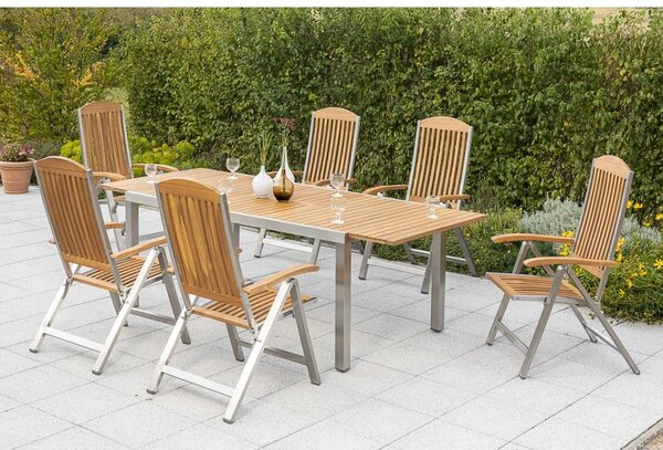 Gardenson Raztegljiva Vrtna Miza Keros, Masivno, 180-240x100