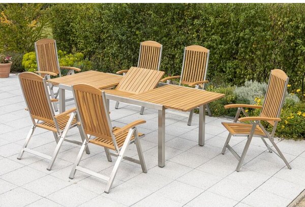 Gardenson Raztegljiva Vrtna Miza Keros, Masivno, 180-240x100
