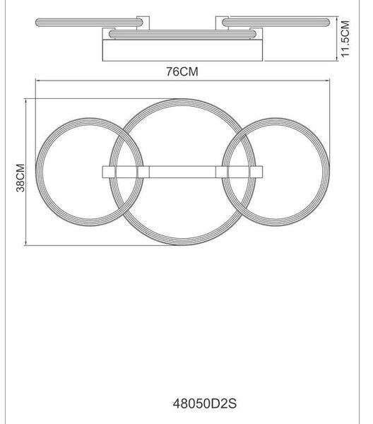 STROPNA LED-SVETILKA Fletcher 3000 K 230 V