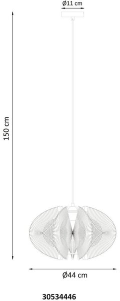 VISEČA SVETILKA Sakura 44/150 cm E27