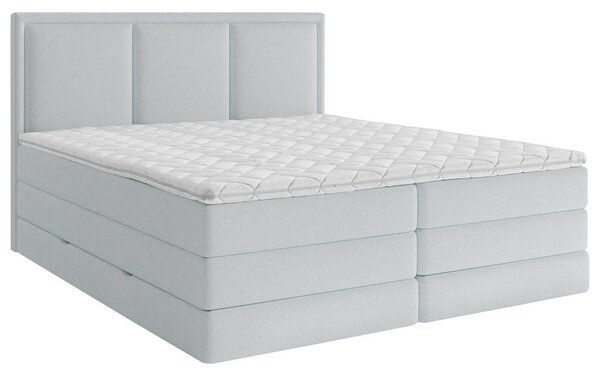 POSTELJA BOXSPRING 140 cm x 200 cm , tekstil svetlo modra