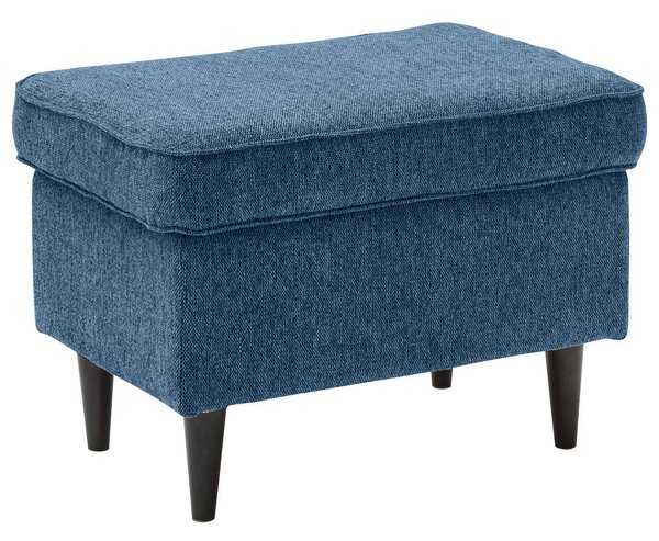 TABURE, leseni material, tekstil temno modra