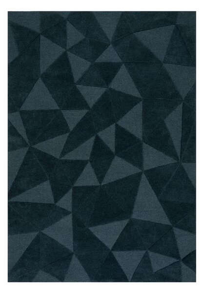 Zelenomodra ročno tkana volnena preproga 120x170 cm Shard Teal – Flair Rugs