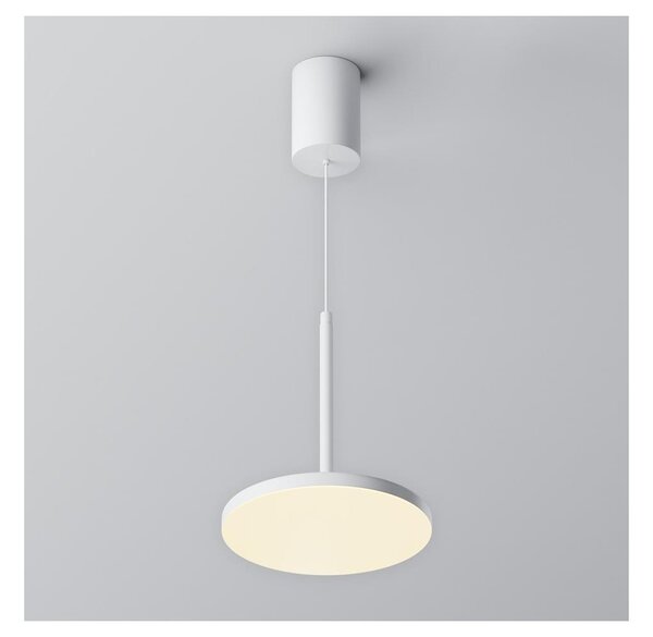 Maytoni P076PL-L12W3K-W - LED Lestenec na vrvici PLATO LED/12W/230V 3000K bela