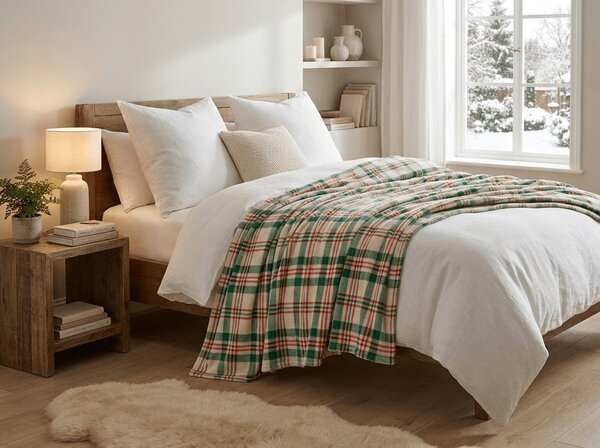Mikropliš odeja WINTER PLAID, barvna Dimenzije: 150 x 200 cm