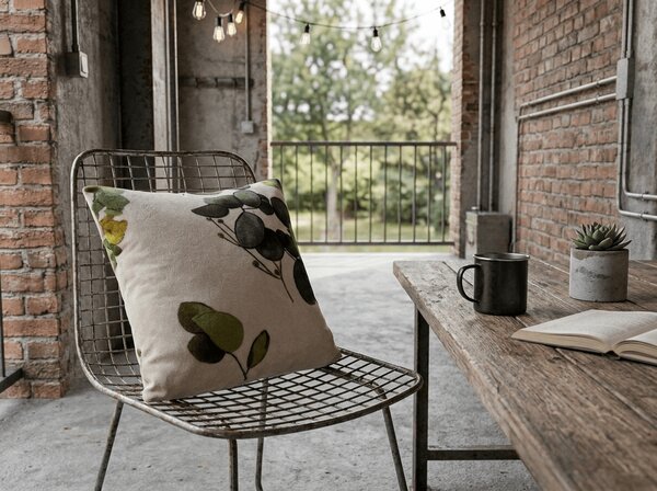 Dvostranska prevleka za vzglavnik DUO SENSE EUCALIA 45x45 cm mikropliš/flanel, barvna