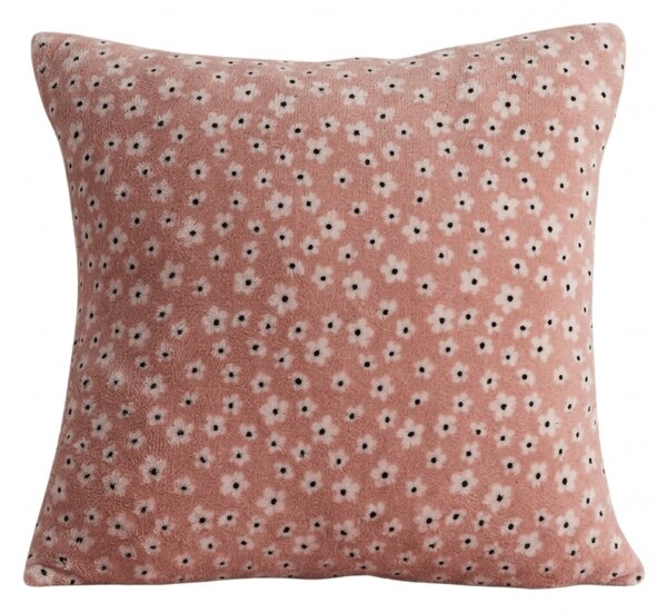 Dvostranska prevleka za vzglavnik DUO SENSE DAISELLE 45x45 cm mikropliš/flanel, roza
