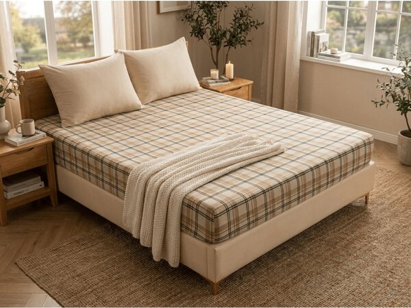 Rjuha iz mikropliša PLAID 90x200 cm kremna